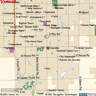 Chandler Arizona Map