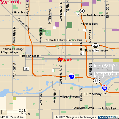 Phoenix Arizona Map